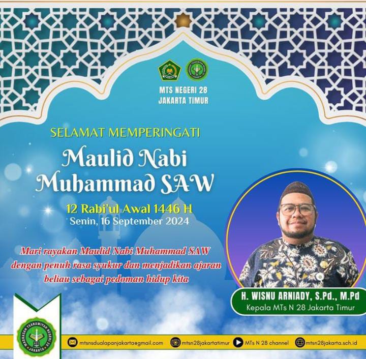 SELAMAT MEMPERINGATI MAULID NABI MUHAMMAD SAW 12 RABI’UL AWAL 1446 H