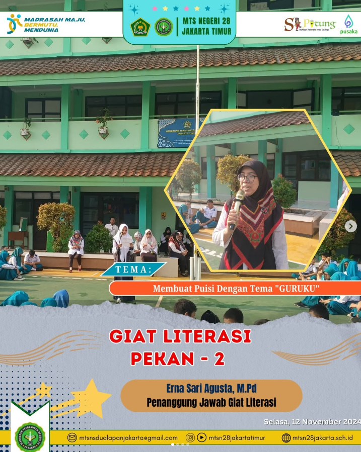 Giat LiterasiPekan Ke-2 Nopember 2024-Membuat Puisi Dengan Tema “GURUKU”